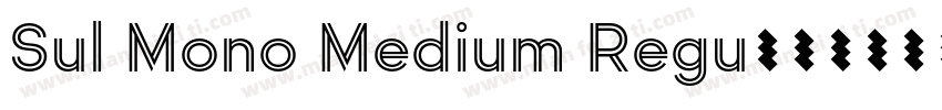 Sul Mono Medium Regu字体转换